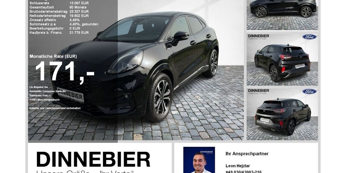 Ford Puma 17.777 km 19.990 &euro; Berlin 10365