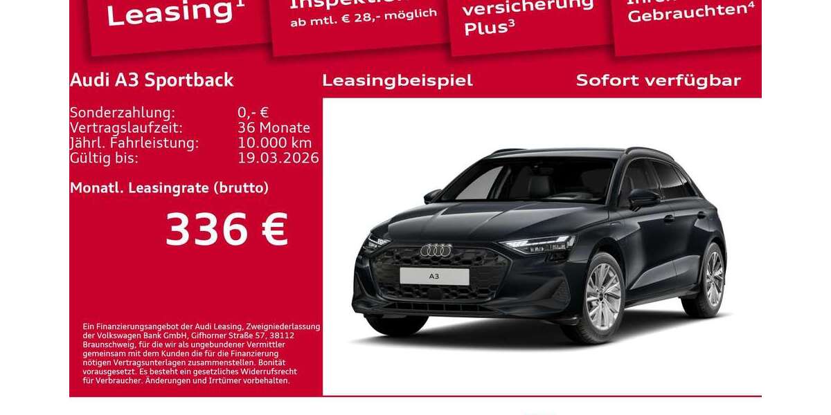Audi A3 4.370 km 37.900 &euro; Berlin 12489