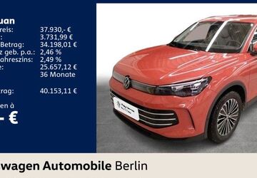 VW Tiguan 5.408 km 37.930 &euro; Berlin 10587
