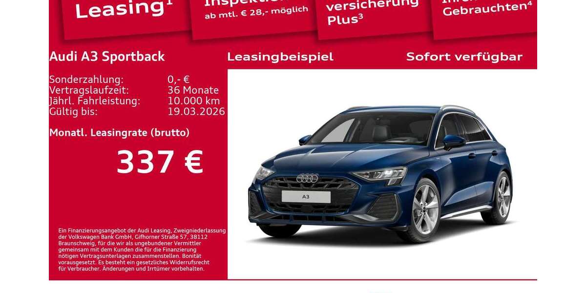Audi A3 11.762 km 35.900 &euro; Berlin 12489