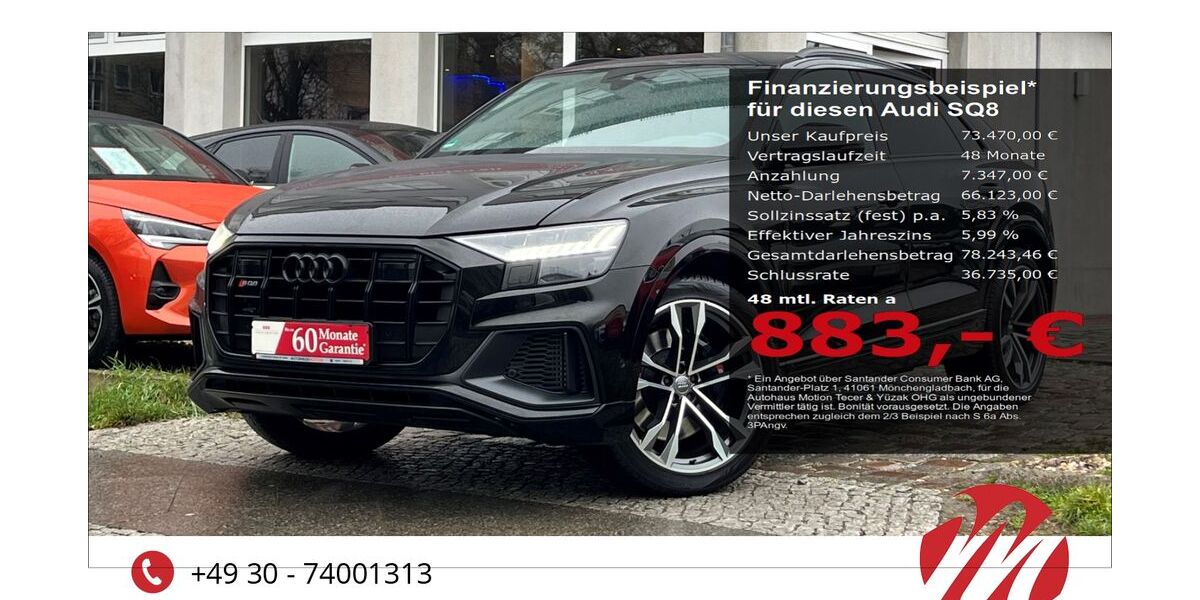 Audi SQ8 108.532 km 73.470 &euro; Berlin 12305