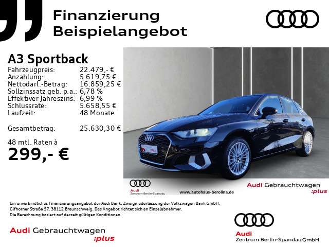 Audi A3 8.965 km 22.479 &euro; Berlin 13581