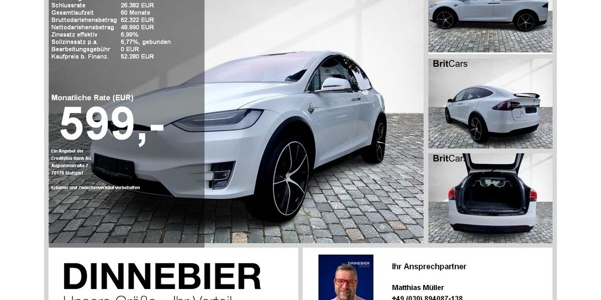 Tesla Model X 46.226 km 49.890 &euro; Berlin 10711