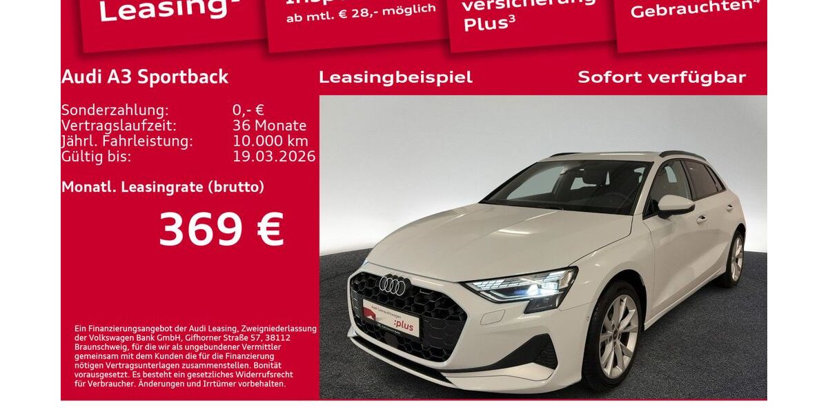 Audi A3 9.500 km 33.900 &euro; Berlin 12489