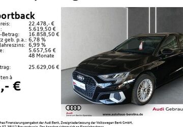 Audi A3 45.372 km 22.398 &euro; Berlin 13581