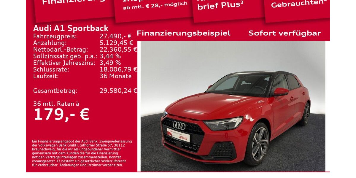Audi A1 3.800 km 27.490 &euro; Berlin 12489