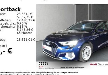 Audi A3 30.100 km 22.899 &euro; Berlin 13581
