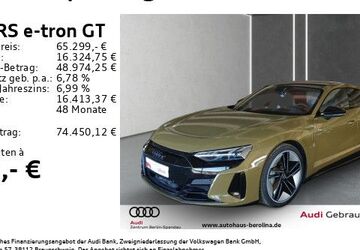 Audi RS e-tron GT 60.469 km 65.299 &euro; Berlin 13581