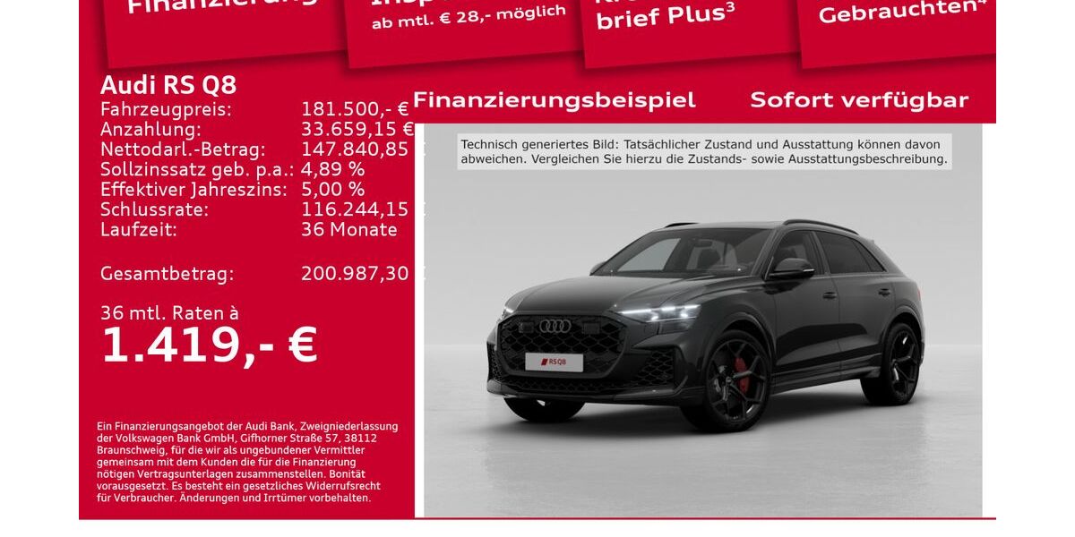 Audi RSQ8 6.001 km 181.500 &euro; Berlin 12489