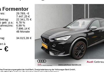 Cupra Formentor 41.461 km 28.887 &euro; Berlin 13581