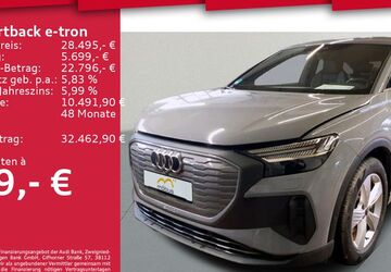 Audi Q4 e-tron 30.433 km 28.495 &euro; Berlin 13088