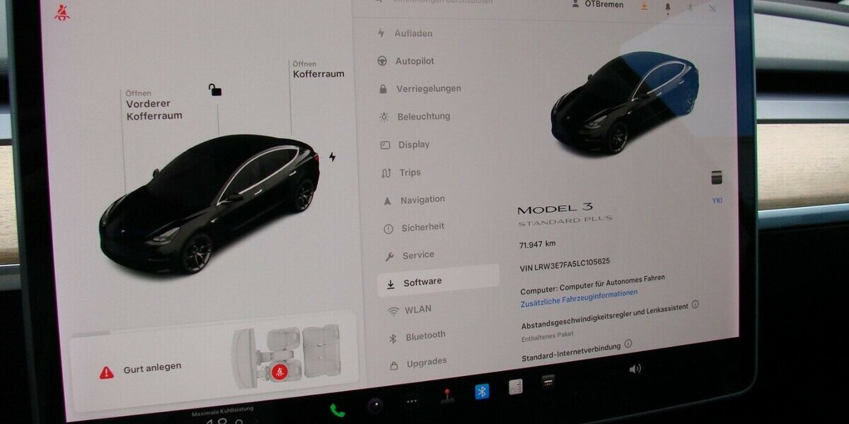 Tesla Model 3 Standard Range Plus RWD LED ACC Pano Kamer 71.978 km 23.980 &euro; Falkensee 14612