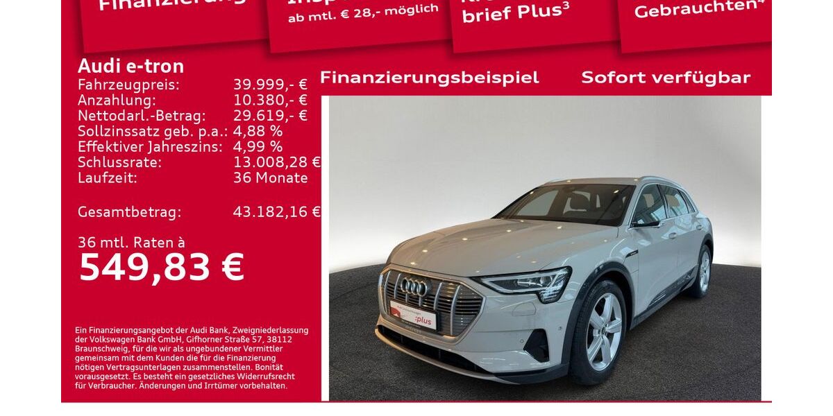 Audi e-tron 66.750 km 39.999 &euro; Berlin 12489