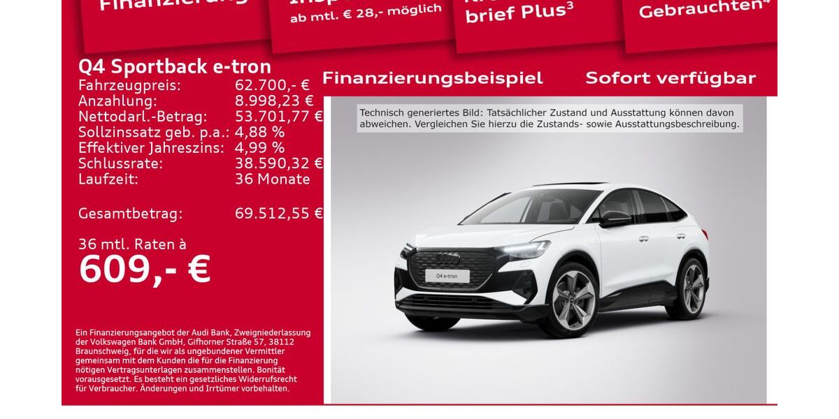 Audi Q4 e-tron 6.001 km 62.700 &euro; Berlin 12489