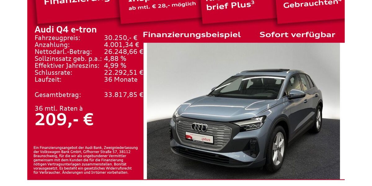 Audi Q4 e-tron 33.100 km 30.250 &euro; Berlin 10587