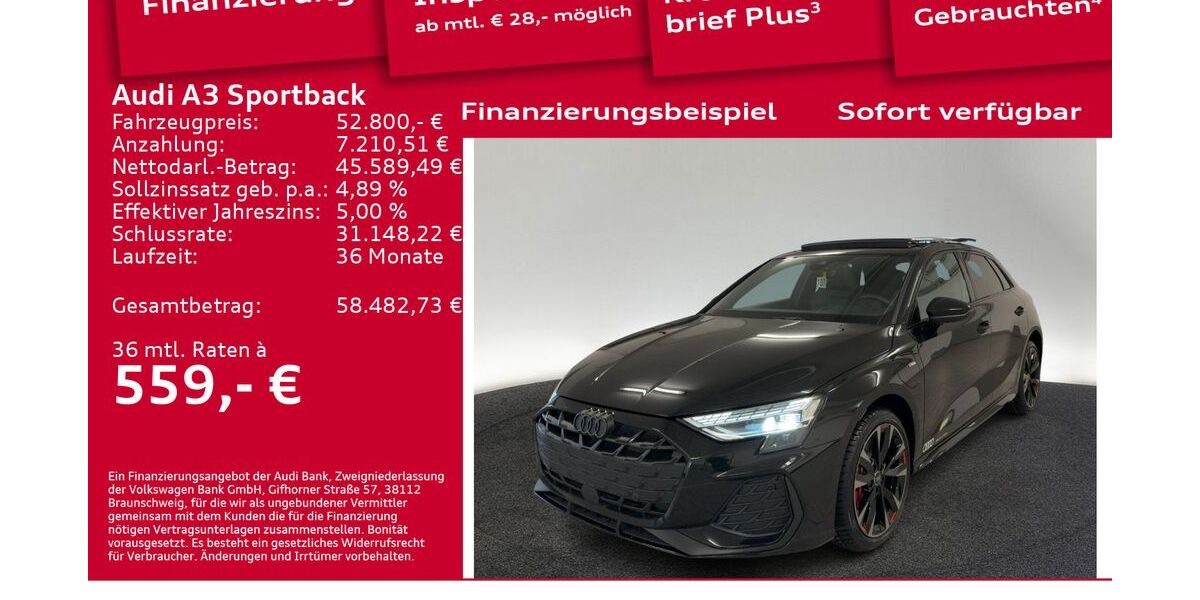 Audi A3 6.001 km 52.800 &euro; Berlin 12489