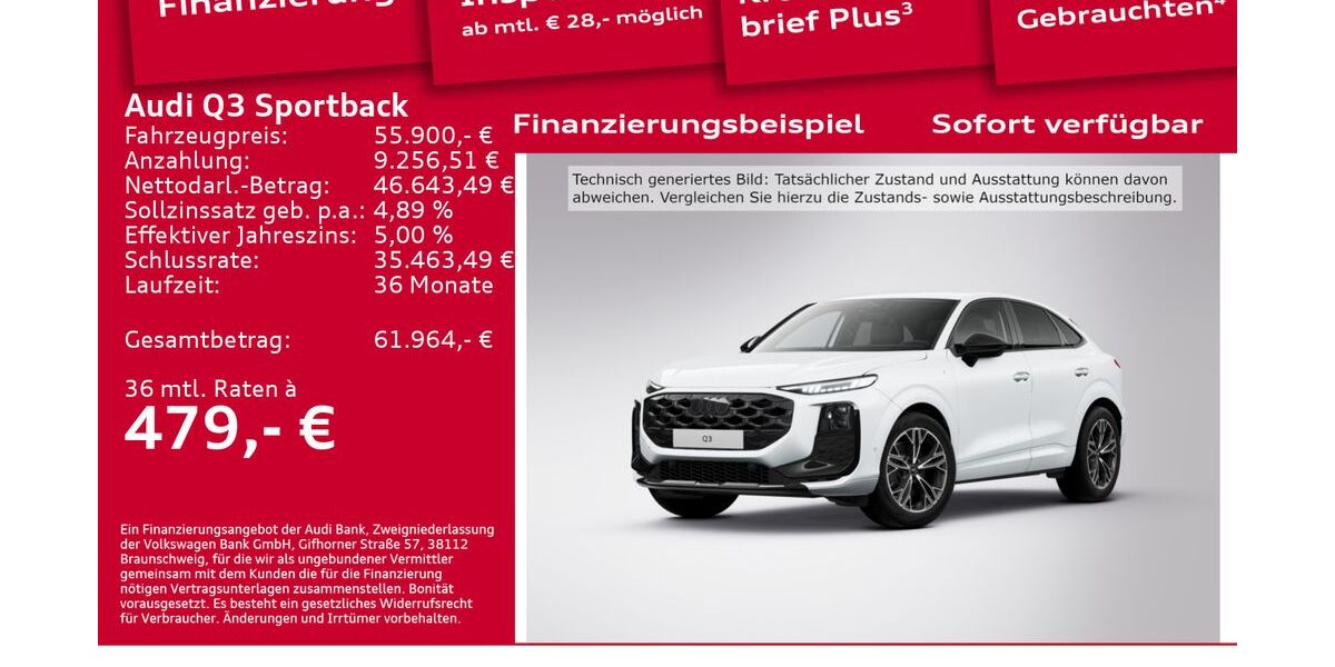 Audi Q3 6.001 km 55.900 &euro; Berlin 12489