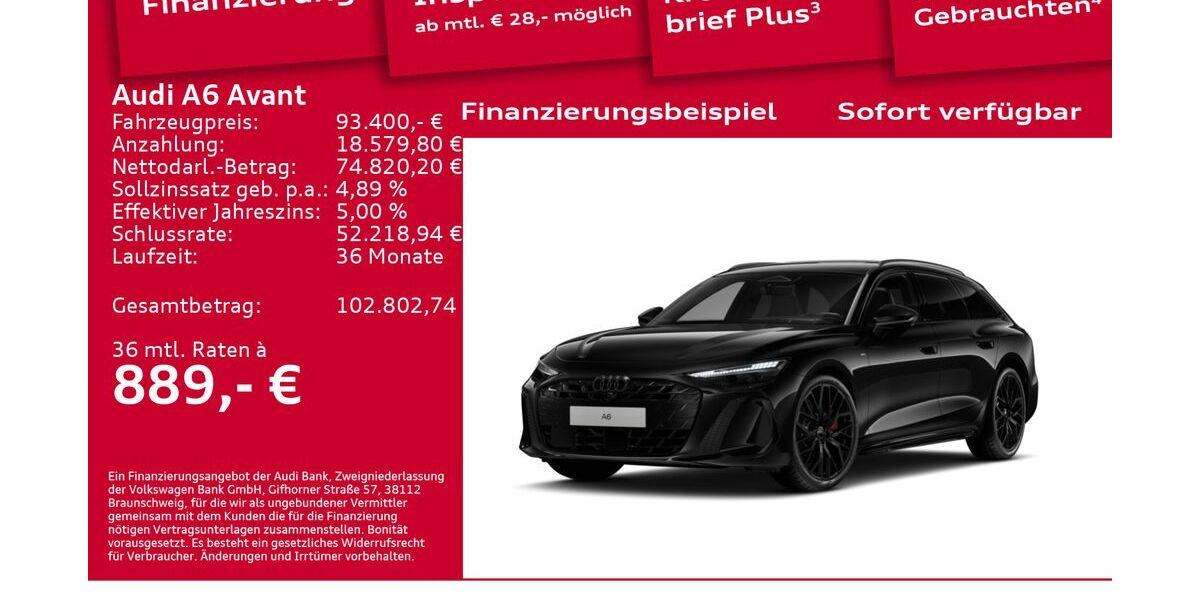 Audi A6 6.001 km 88.800 &euro; Berlin 12489