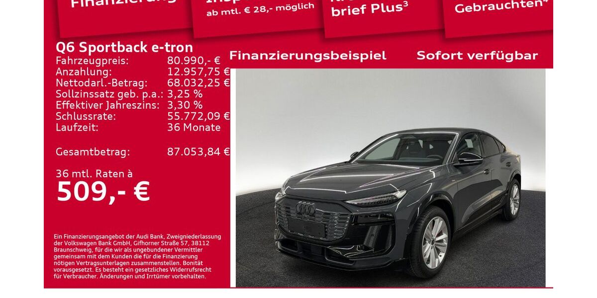 Audi Q6 e-tron 6.001 km 80.990 &euro; Berlin 12489