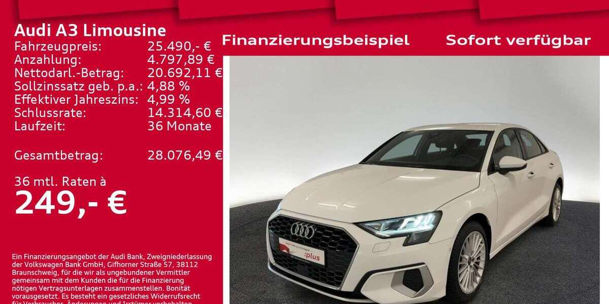 Audi A3 26.100 km 25.490 &euro; Berlin 12489