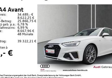 Audi A4 34.698 km 33.399 &euro; Berlin 13581