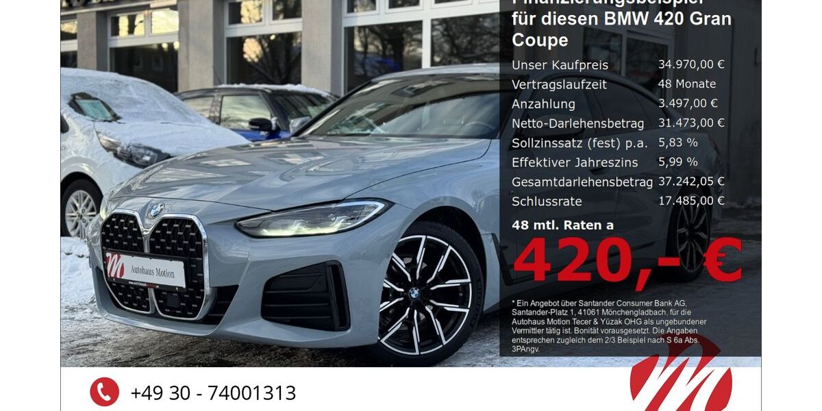 BMW 420 Gran Coupé 127.000 km 33.970 &euro; Berlin 12305