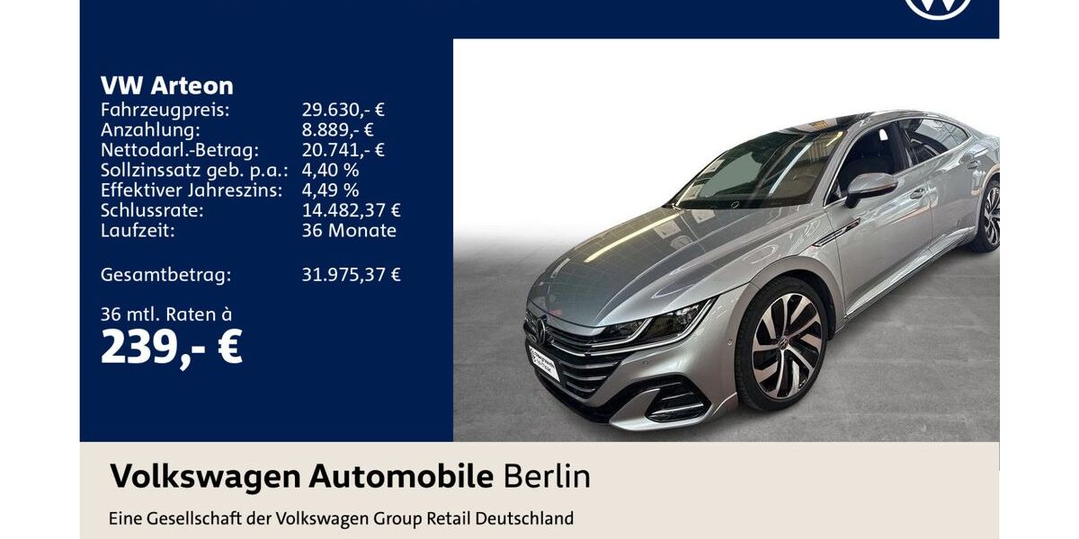 VW Arteon 43.950 km 29.630 &euro; Berlin 10587