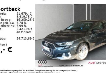 Audi A3 72.078 km 21.679 &euro; Berlin 13581