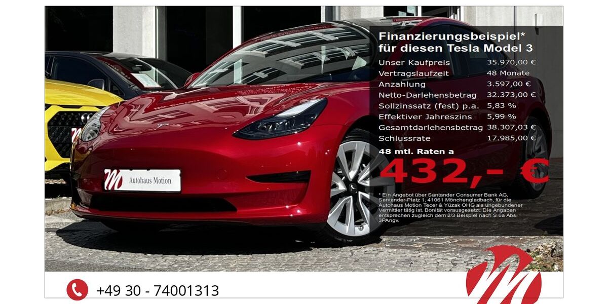 Tesla Model 3 6.000 km 35.970 &euro; Berlin 12305