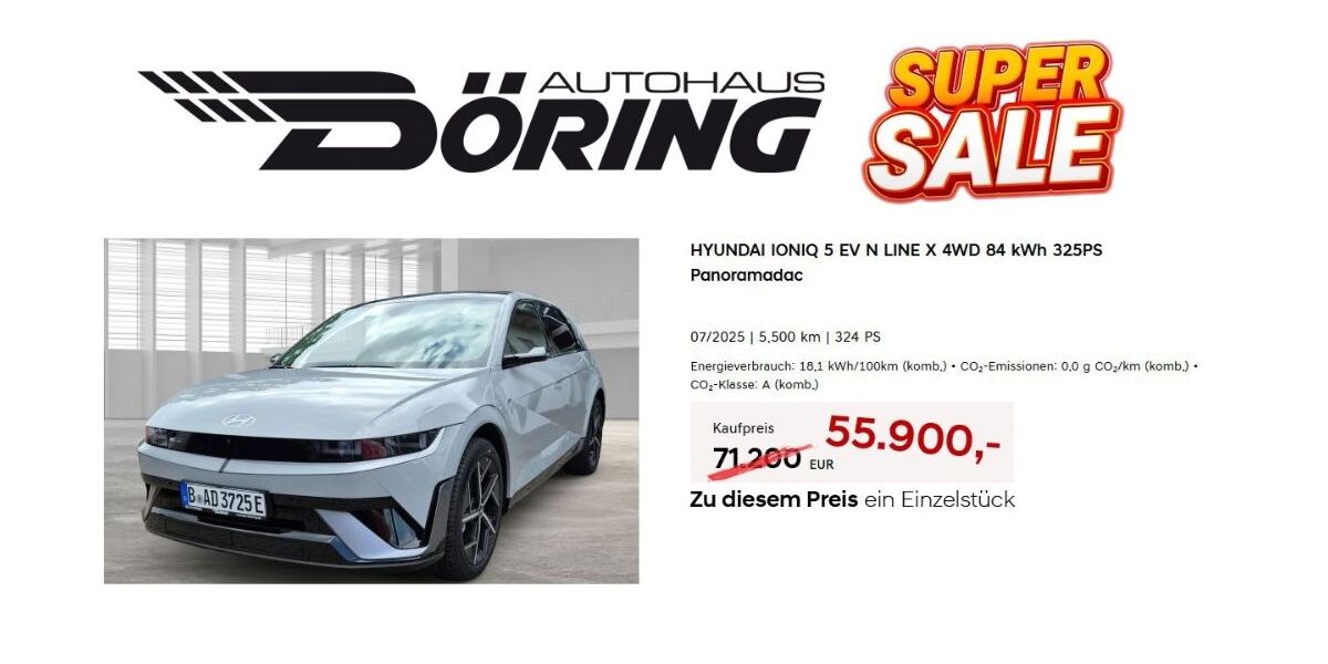 Hyundai IONIQ 5 5.500 km 55.900 &euro; Berlin 12351
