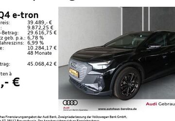 Audi Q4 e-tron 25.977 km 39.489 &euro; Berlin 13581