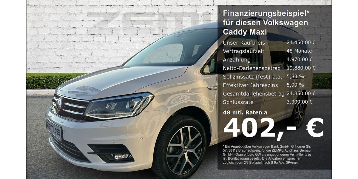 VW Caddy Maxi 96.265 km 24.450 &euro; Oranienburg 16515
