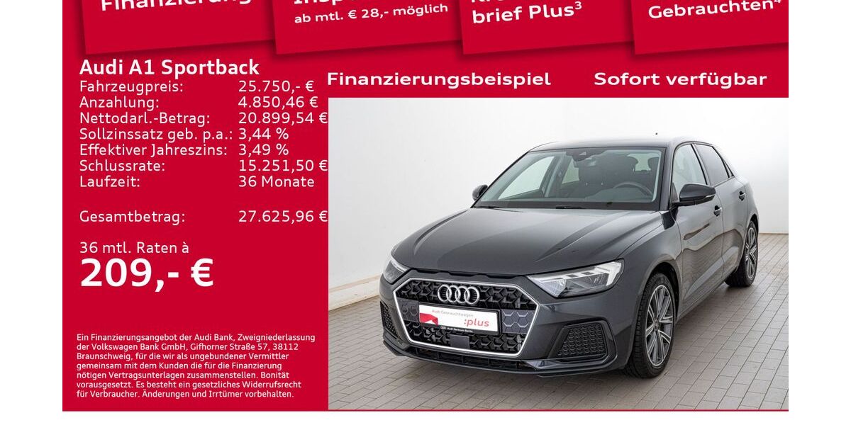 Audi A1 7.900 km 25.750 &euro; Berlin 12489
