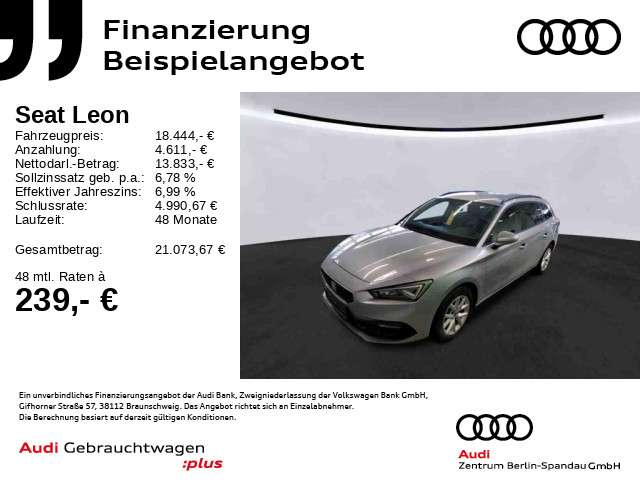 Seat Leon 125.558 km 18.444 &euro; Berlin 13581