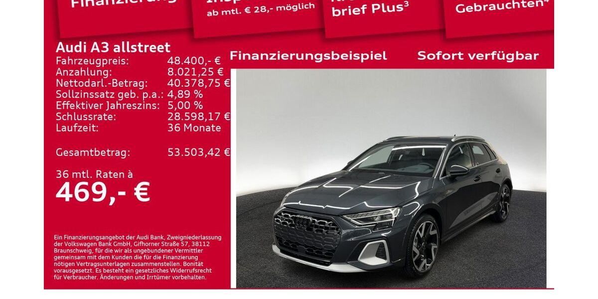 Audi A3 6.001 km 48.400 &euro; Berlin 12489