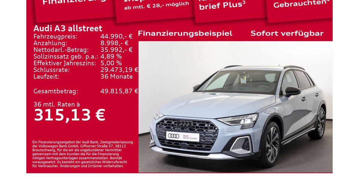Audi A3 6.001 km 44.990 &euro; Berlin 12489