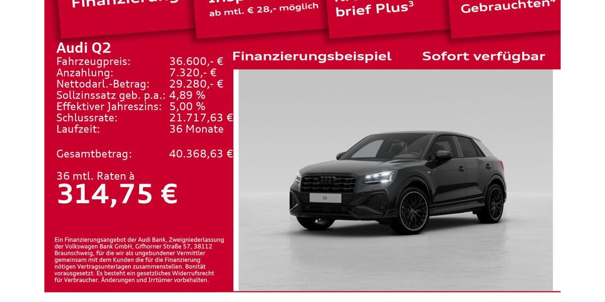 Audi Q2 6.001 km 36.600 &euro; Berlin 12489