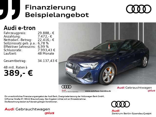 Audi e-tron 24.387 km 29.888 &euro; Berlin 13581