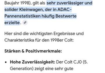 Mitsubishi Colt 129.000 km 1.990 &euro; BERLIN 12305