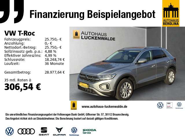 VW T-Roc 26.971 km 25.750 &euro; Berlin 10709