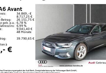 Audi A6 62.699 km 34.279 &euro; Berlin 13581